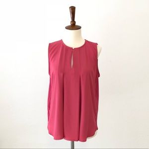 Ann Taylor Pink Sleeveless Blouse